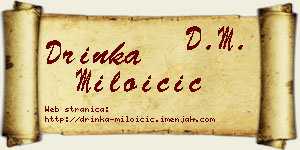 Drinka Miloičić vizit kartica